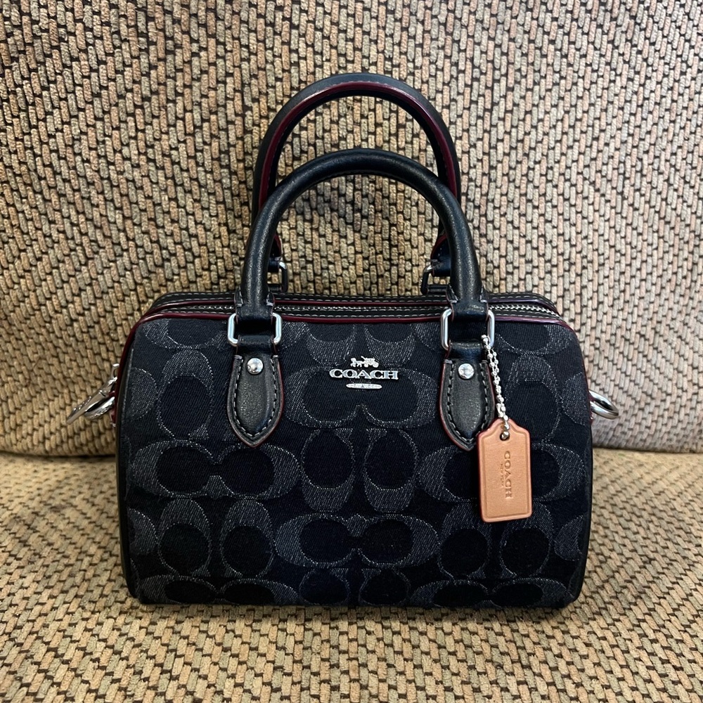 🚨SOLD! DO NOT BUY!🚨 Coach Mini Rowan In Signature Black Denim